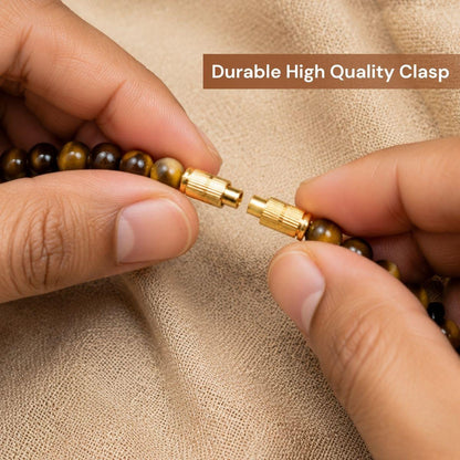Natural Tiger Eye Necklace 6mm Bead (18 inches) Unisex