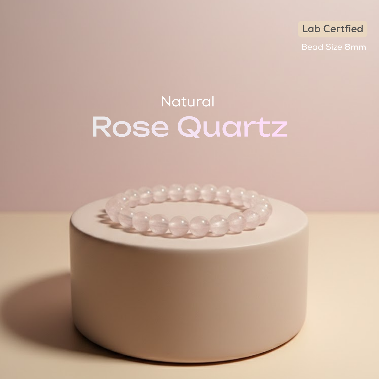 Natural Rose Quartz Bracelet