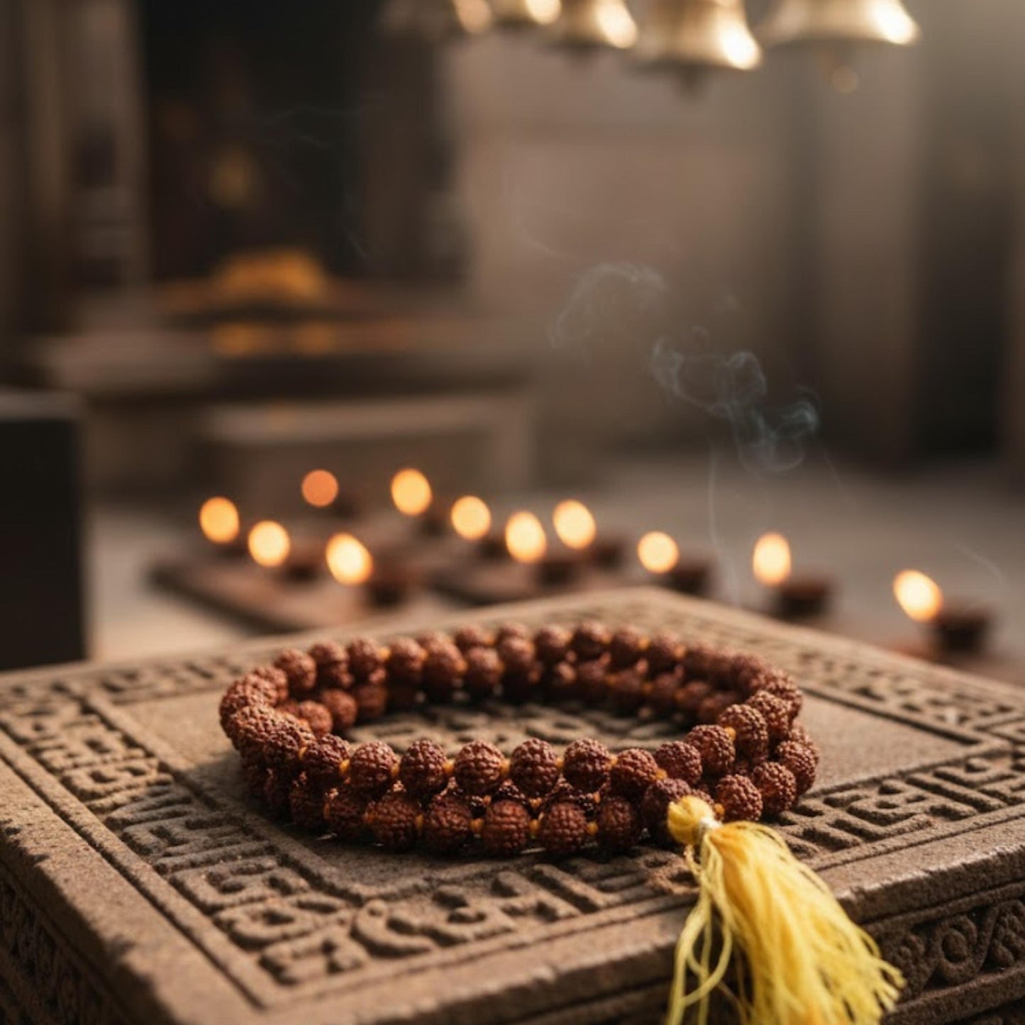 Natural 5 Mukhi Rudraksha Mala (Nepal Origin)