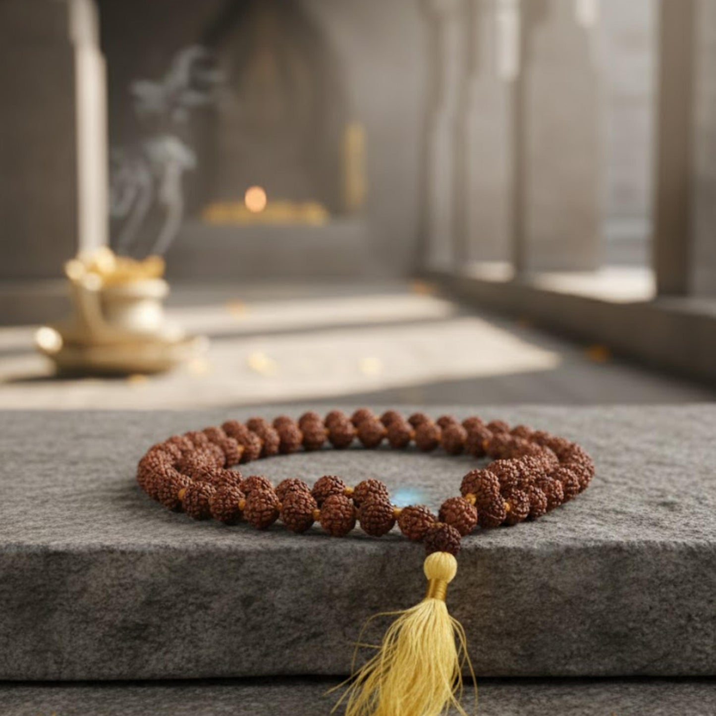 Natural 5 Mukhi Rudraksha Mala (Nepal Origin)