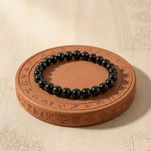 Natural Black Onyx Bracelet