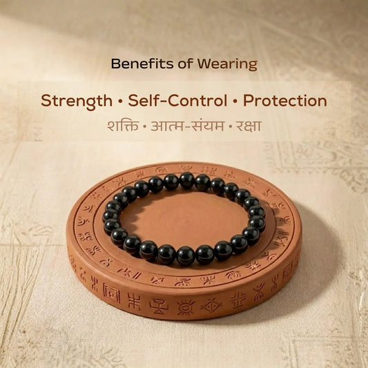 Natural Black Onyx Bracelet