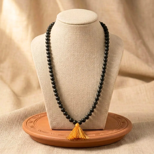 Natural Karungali Malai 108+1 Beads (Ebony Wood Mala)