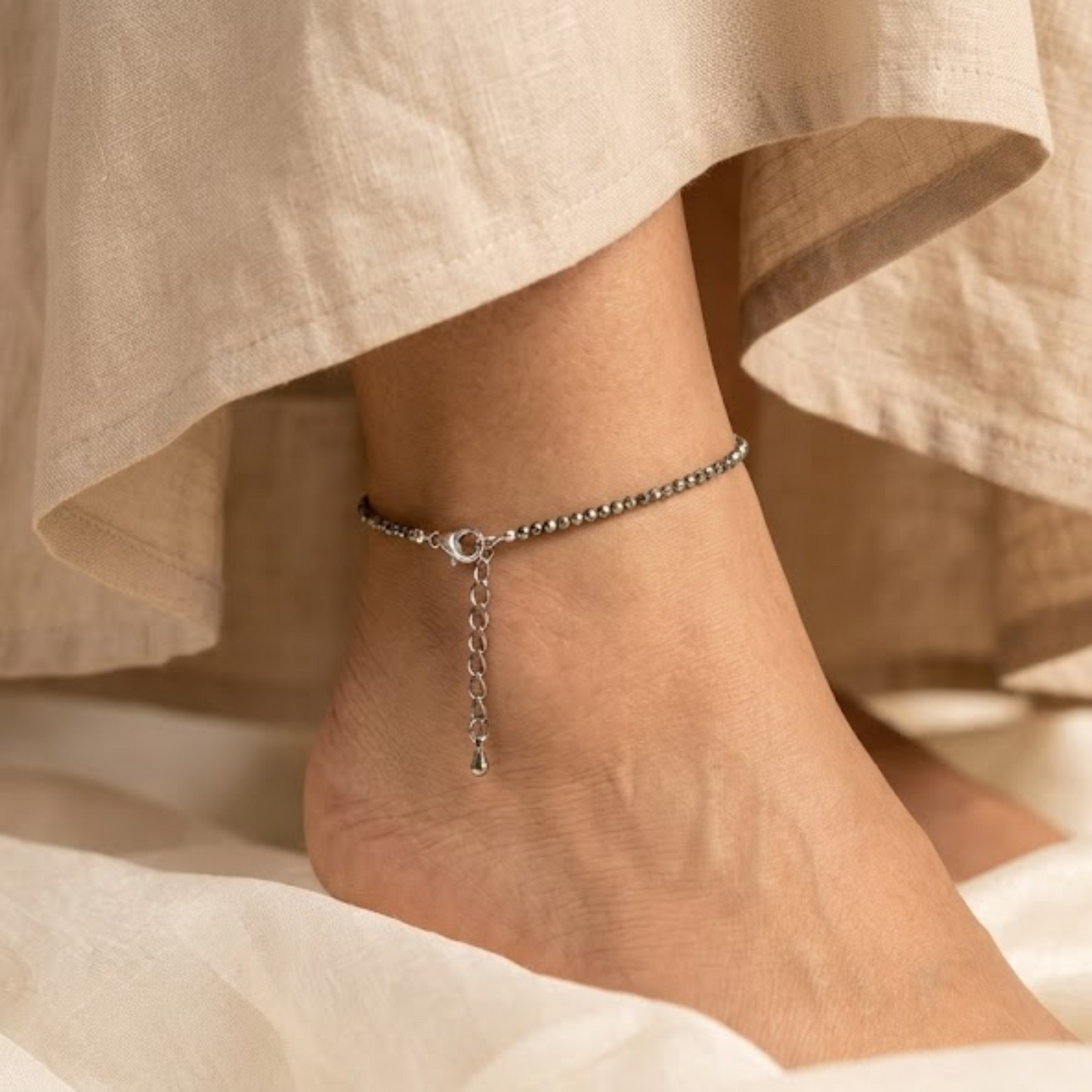 Natural Pyrite Anklet