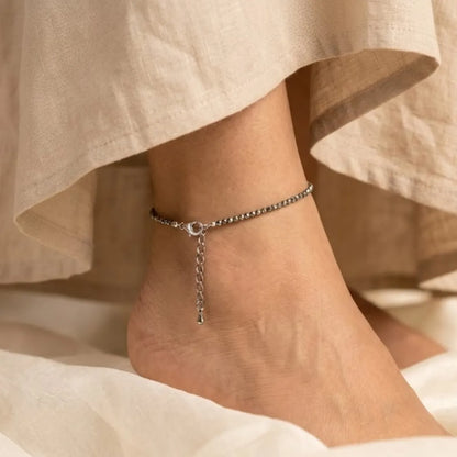 Natural Pyrite Anklet + FREE Natural Evil Eye Hematite Bracelet (Wealth + Protection Combo)