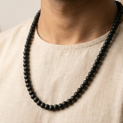 Natural Karungali Malai 108+1 Beads (Ebony Wood Mala)