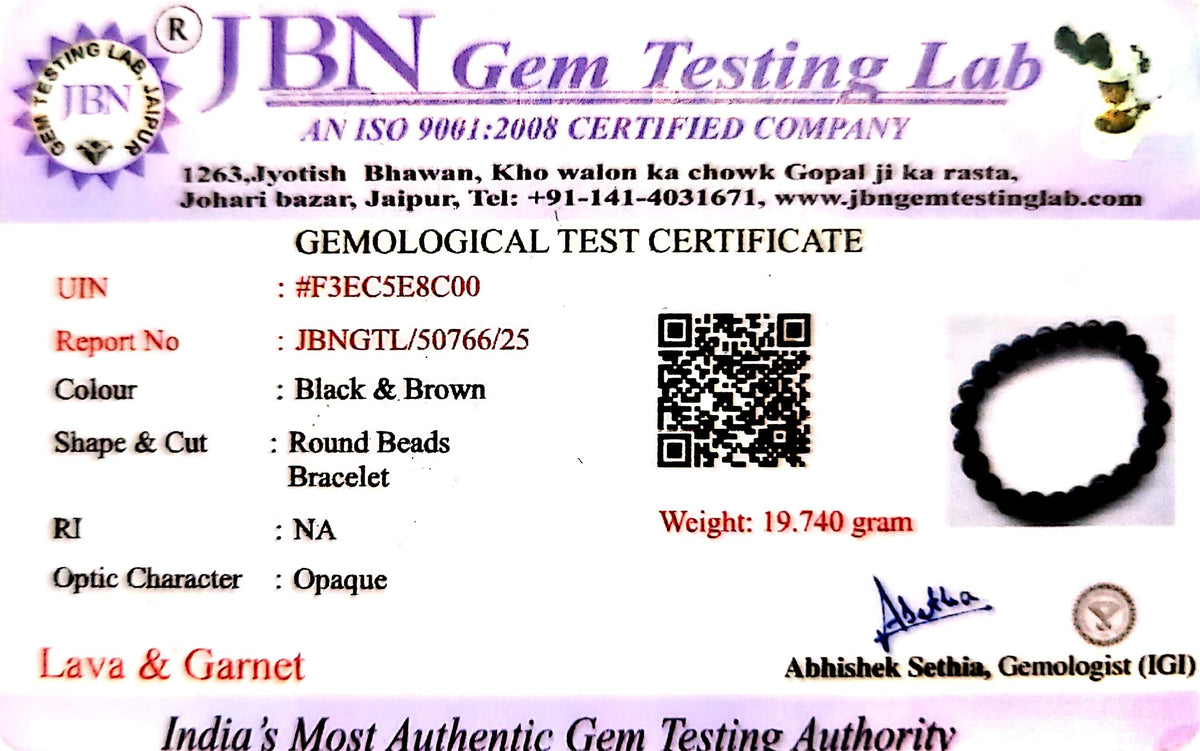 Lab Authenticity Certificate