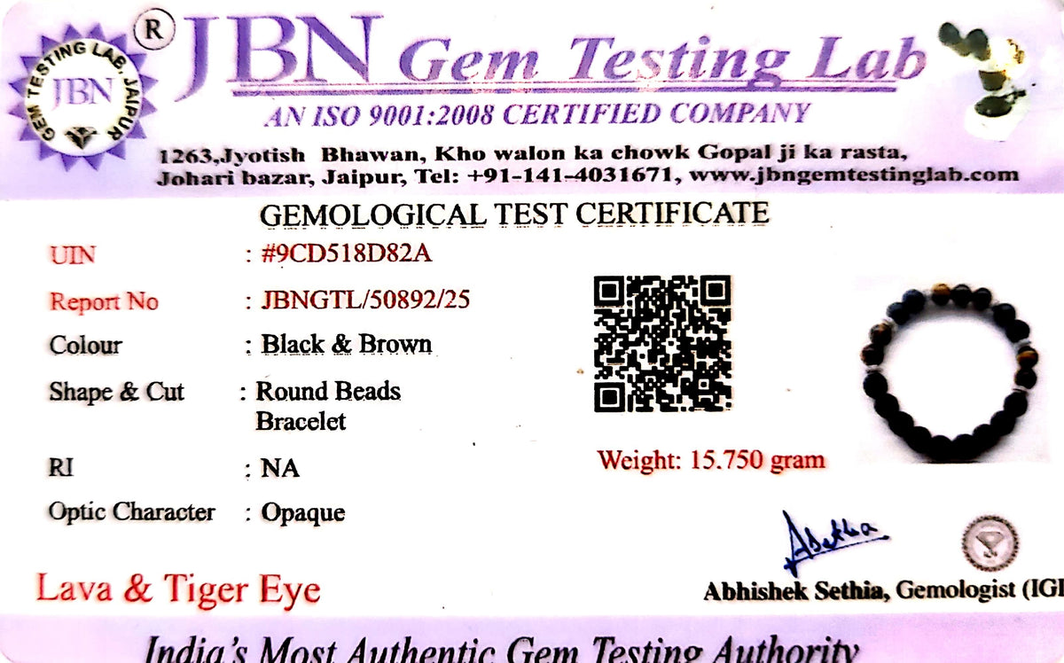 Lab Authenticity Certificate