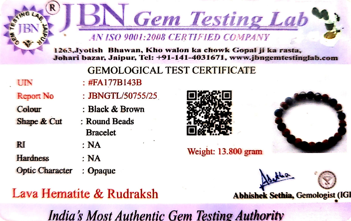 Lab Authenticity Certificate