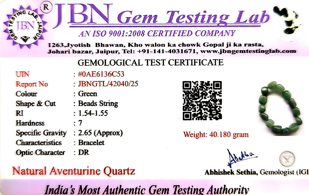 Lab Authenticity Certificate