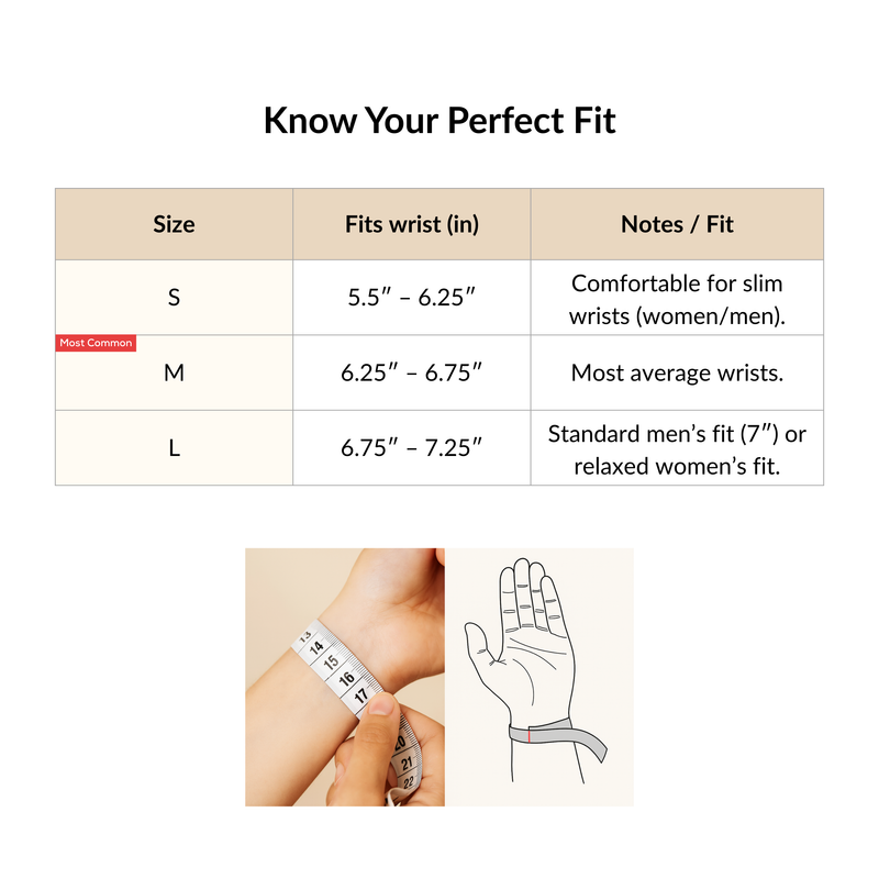 Size Chart for Natural Raw Pyrite(300-400gms) + Pyrite Bracelet Combo
