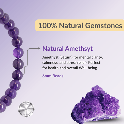 Natural Amethyst Bracelet - Akshmala.in