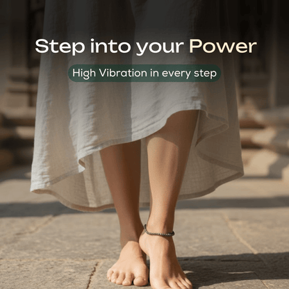 Natural Pyrite Anklet + Pyrite Bracelet Combo - Akshmala.in