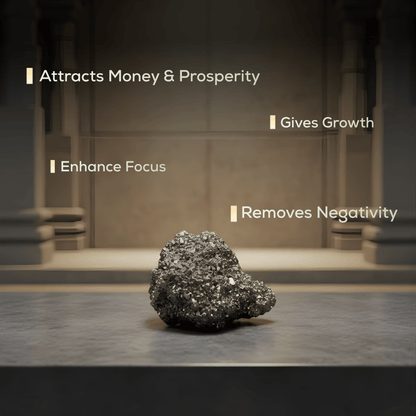 Natural Raw Pyrite(300 - 400gms) + Pyrite Bracelet Combo - Akshmala.in