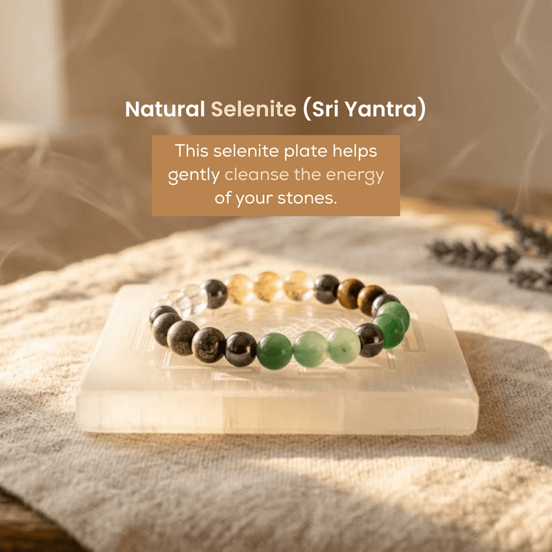 Natural Selenite Plate - Akshmala.in